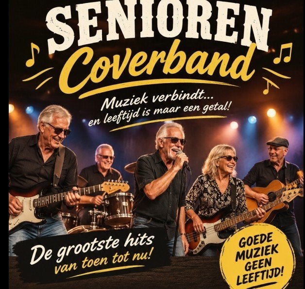 Senioren band i.o. zoekt drummer en bassist