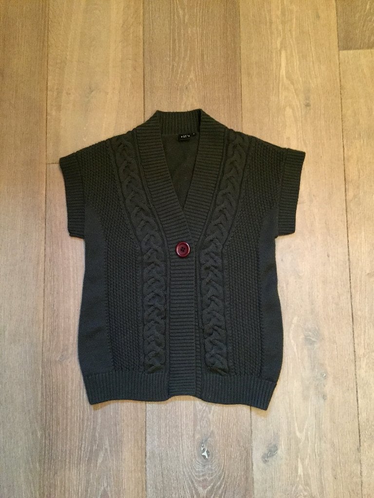 Nieuw bruin merino wollen vestje, ruimvallend Ril's mt 36/38, Bruin, Nieuw, Ophalen of Verzenden, Ril's