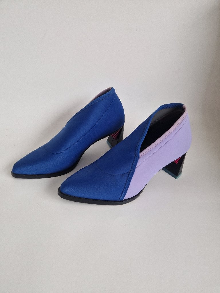United Nude Sonar Fold Mid | Maat 37 | Lavendel/kobalt |, Pumps, United Nude, Blauw, Nijmegen