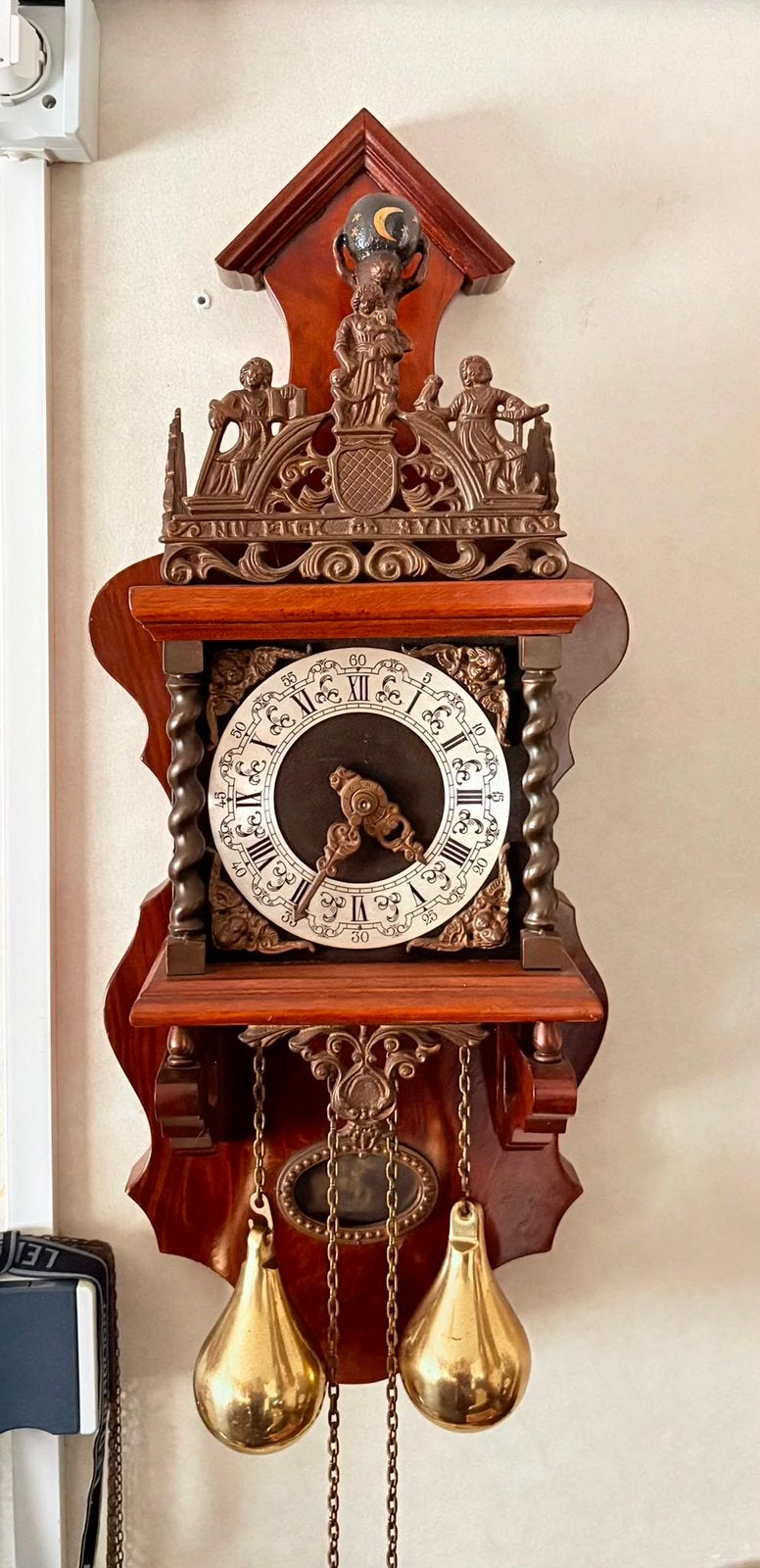 Prachtige oude Zaanse klok - Nagekeken uurwerk, Antiek en Kunst, Antiek | Klokken, Ophalen