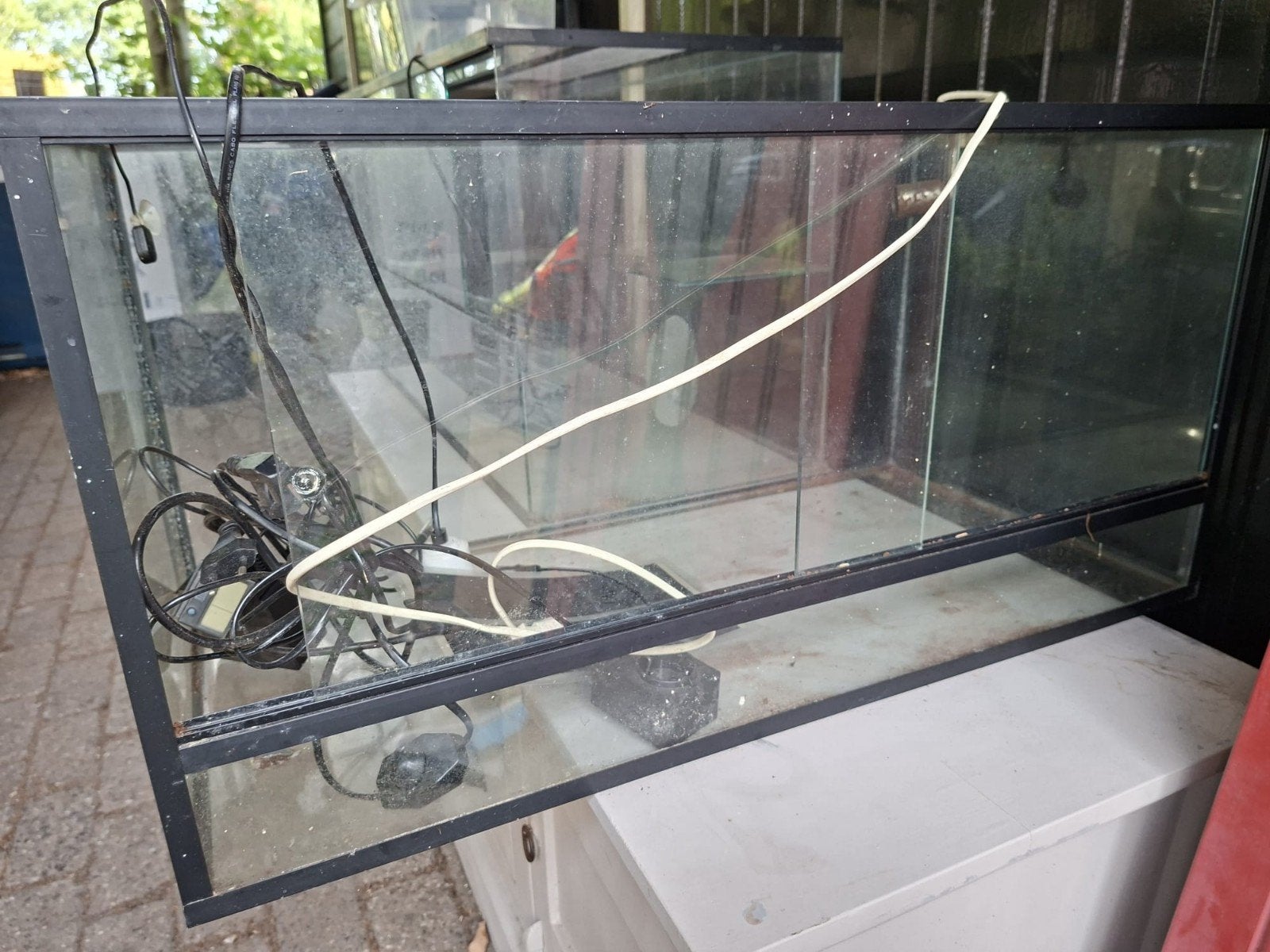 Glazen bak (80 cm) voor kleine knaagdieren of reptielen, Ophalen, Gebruikt