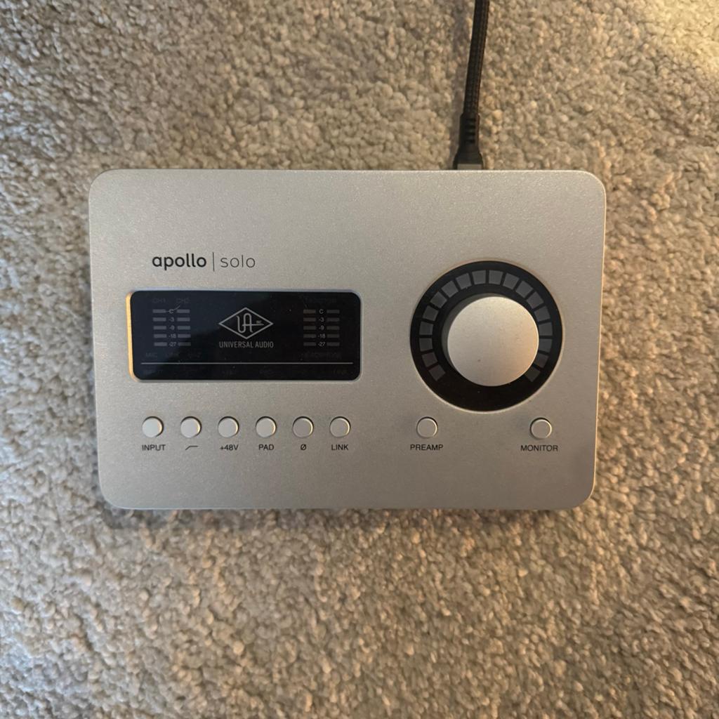 Z.g.a.n. Universal Audio Apollo Solo Heritage + TB4-kabel, Ophalen of Verzenden, Zo goed als nieuw