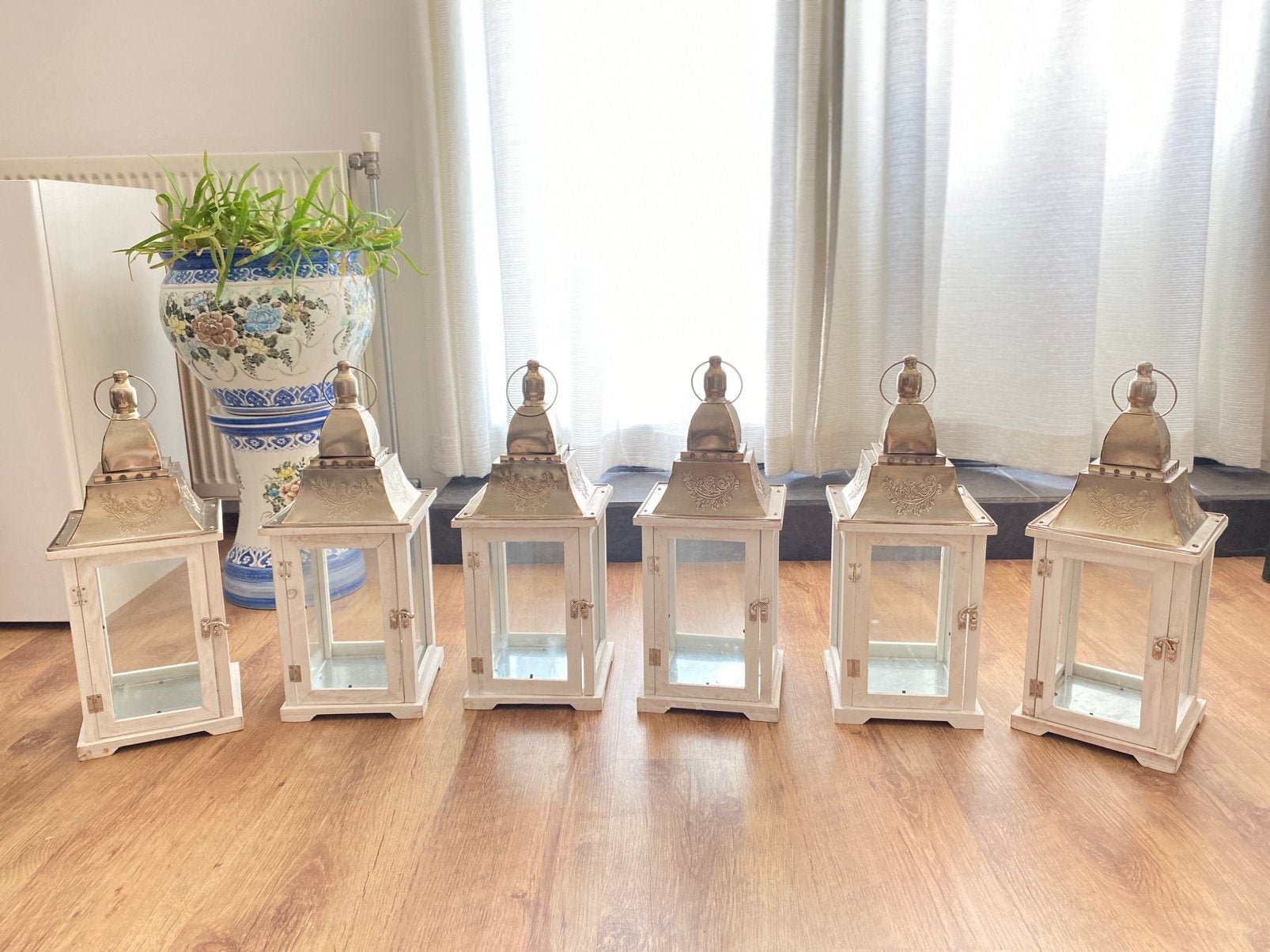 Mooie set -6 landelijke lantaarns Home Styling Collection-, Ophalen