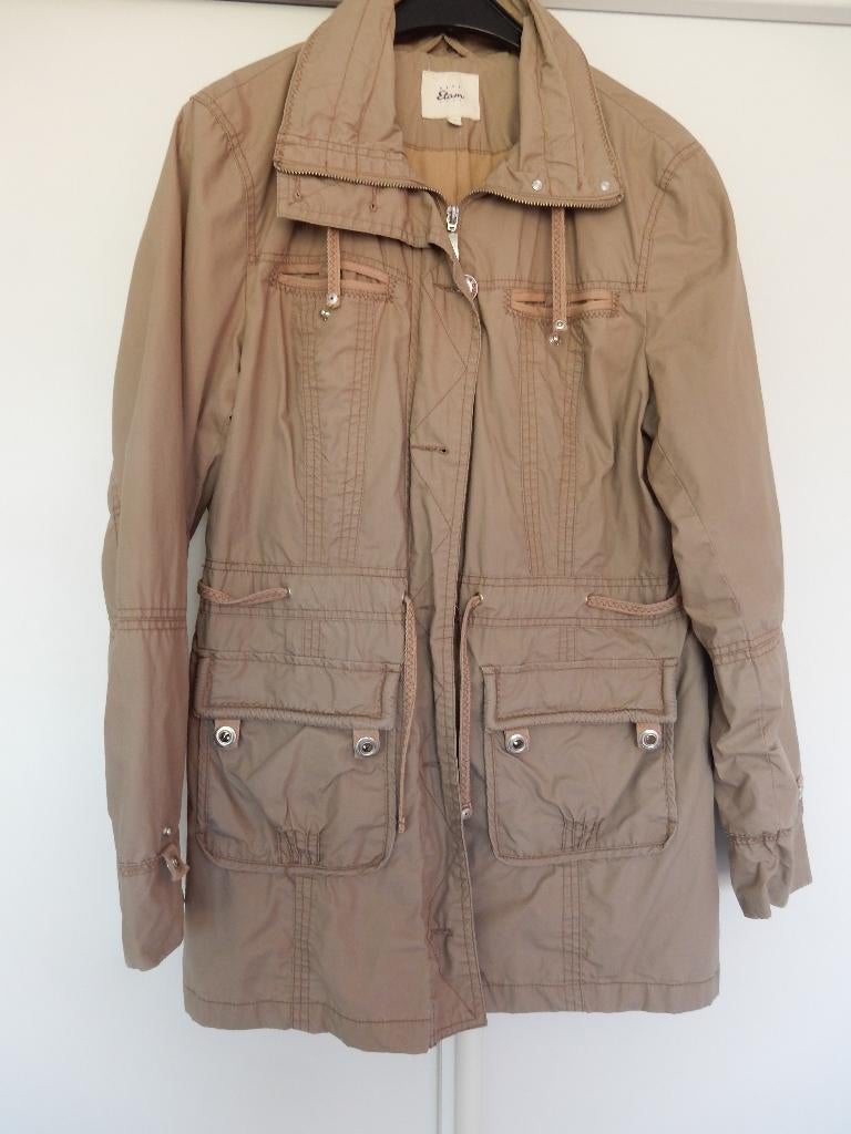 Parka, kleur beige, mt L, Verzenden, Beige, Maat 42/44 (L), Zo goed als nieuw