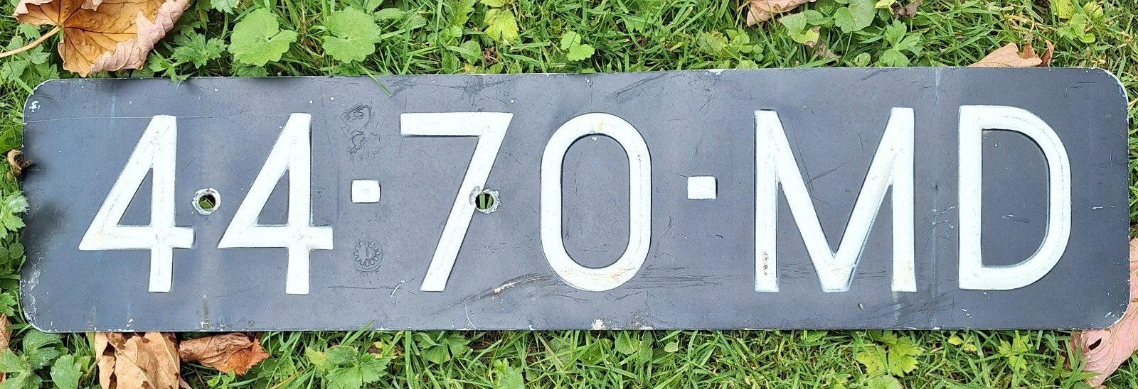 oude kentekenplaat, Verzamelen, Overige Verzamelen, Ophalen of Verzenden, Gebruikt