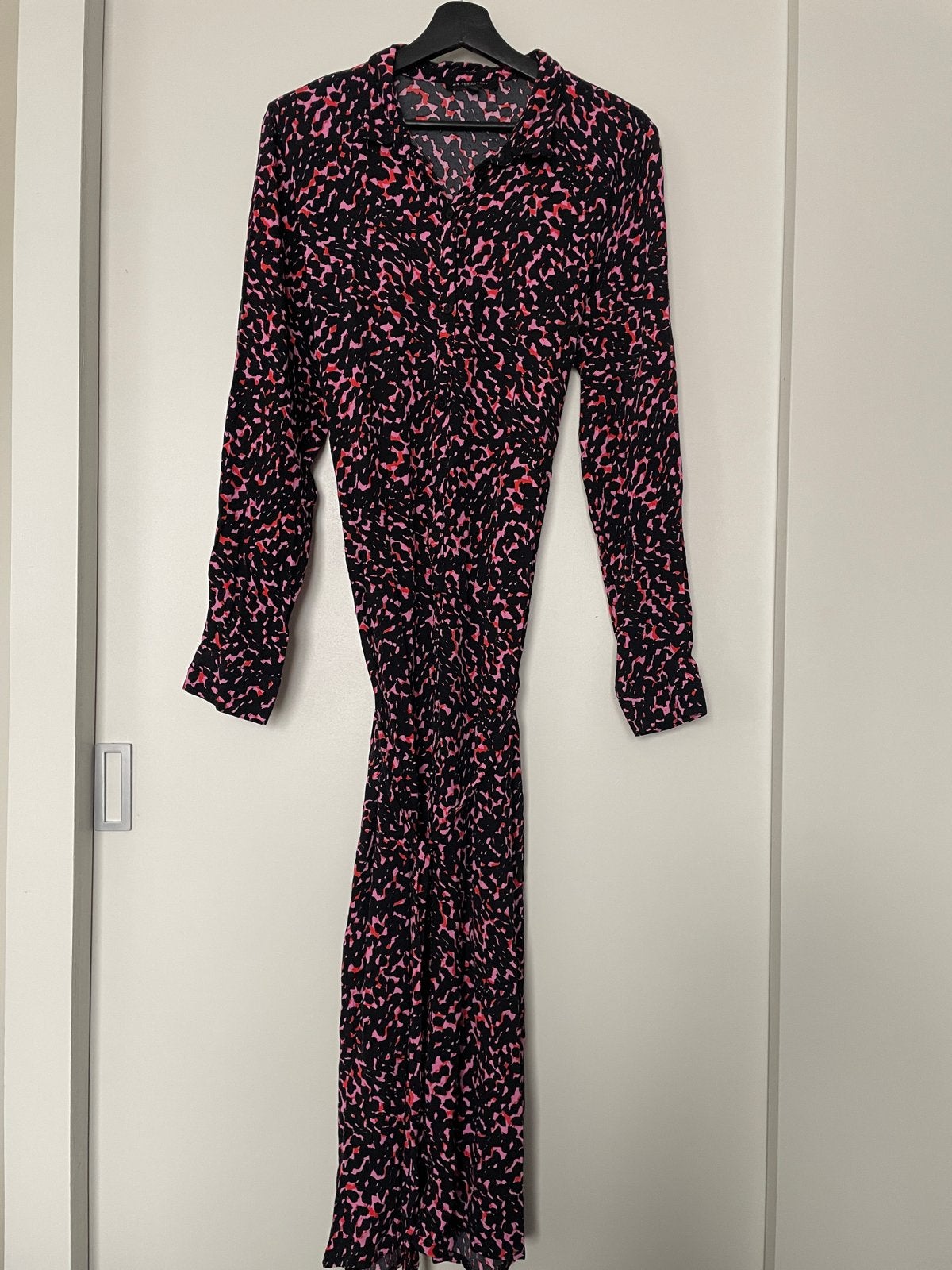 My Jewellery Jurk XL Zwart/Roze Print, Kleding | Dames, Zwart, Maat 46/48 (XL) of groter, Ophalen of Verzenden, Zo goed als nieuw