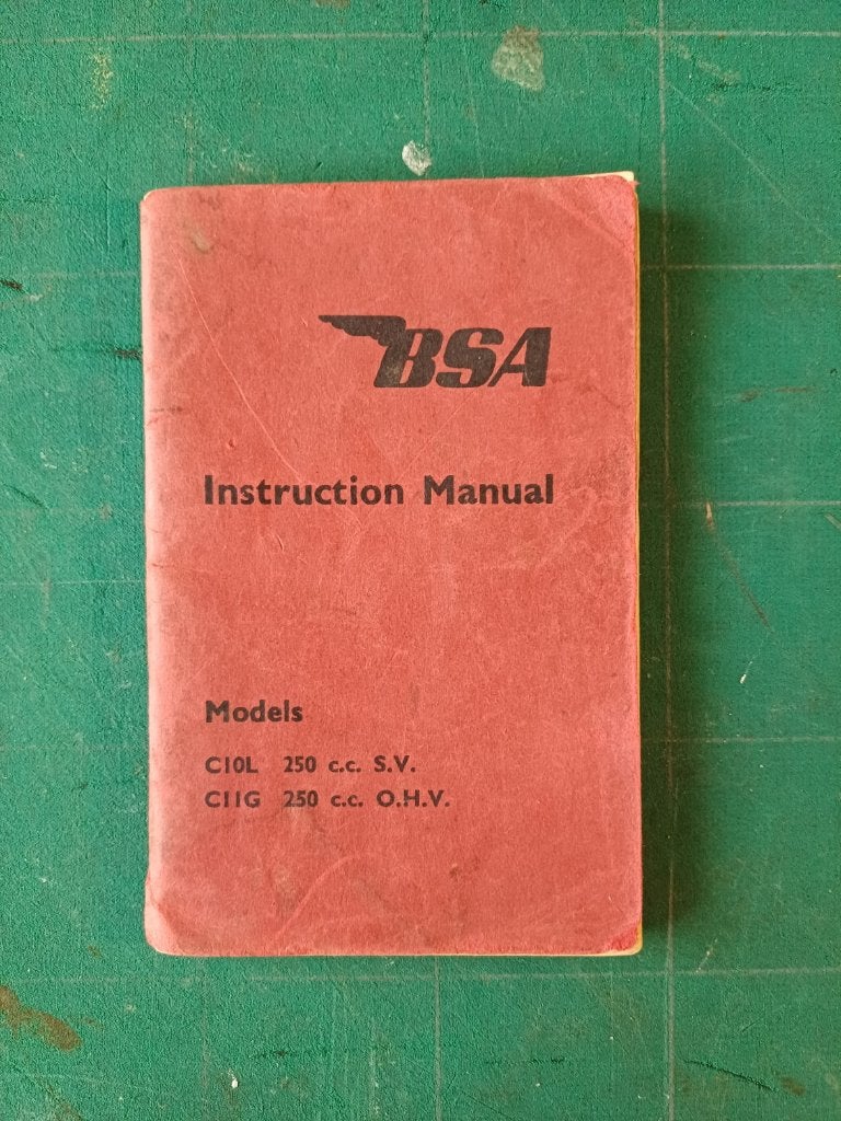 BSA Instruction Manual Instructieboekje 1954 C10L C11G, Motoren, Verzenden, Overige merken