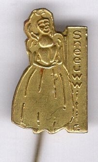 Sneeuwwitje blank koper sprookjes speldje ( S_006), Verzenden, Nieuw, Figuurtje, Speldje of Pin