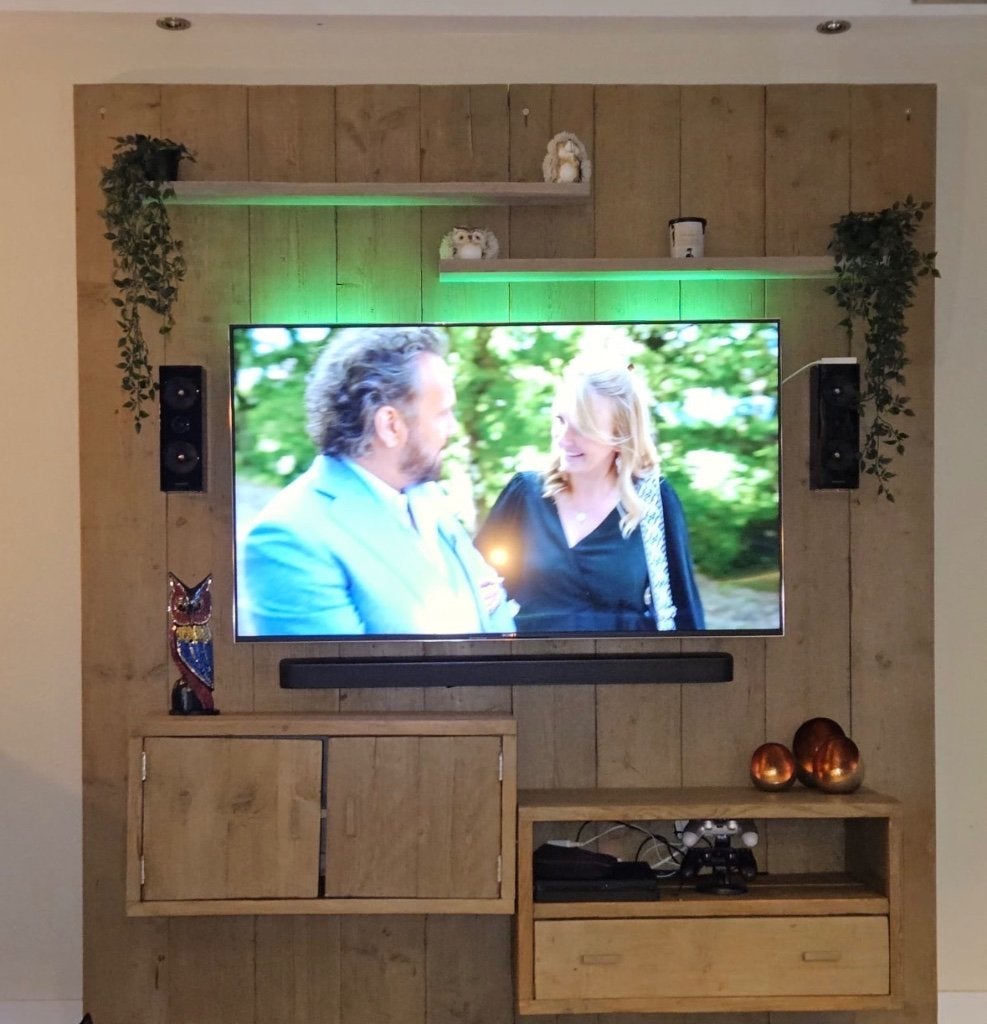 Tv wand, Ophalen, Gebruikt