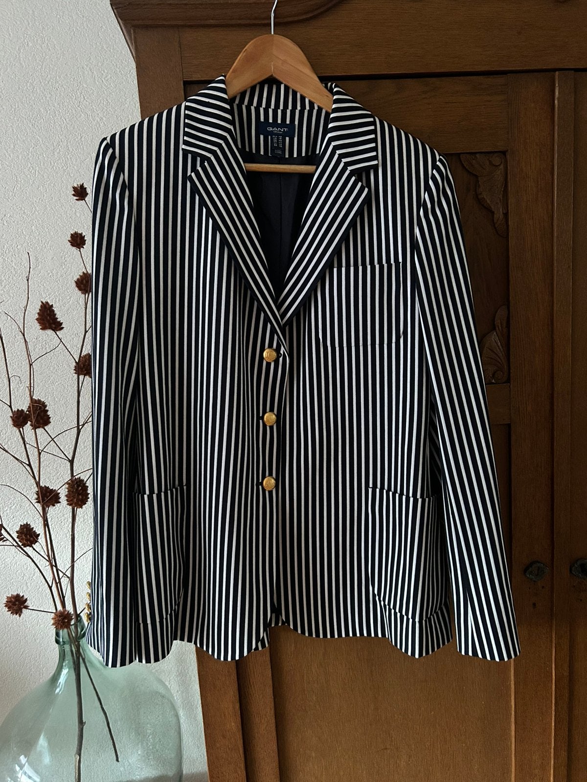 Prachtige blazer Gant 42, Ophalen of Verzenden, Zo goed als nieuw, Maat 42/44 (L), Blauw