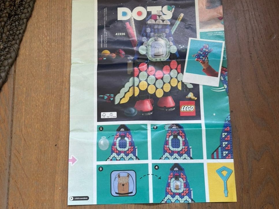 Lego Dots - 41936 - raket pennenbakje, Overige thema's, Lego, Ophalen of Verzenden, Zo goed als nieuw