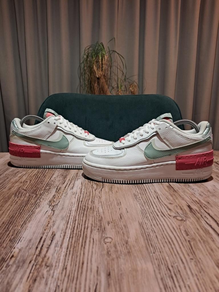 Nike Air Force 1 Shadow 'Sea Foam' Size 37,5, Wit, Nike, Ophalen of Verzenden, Sneakers of Gympen