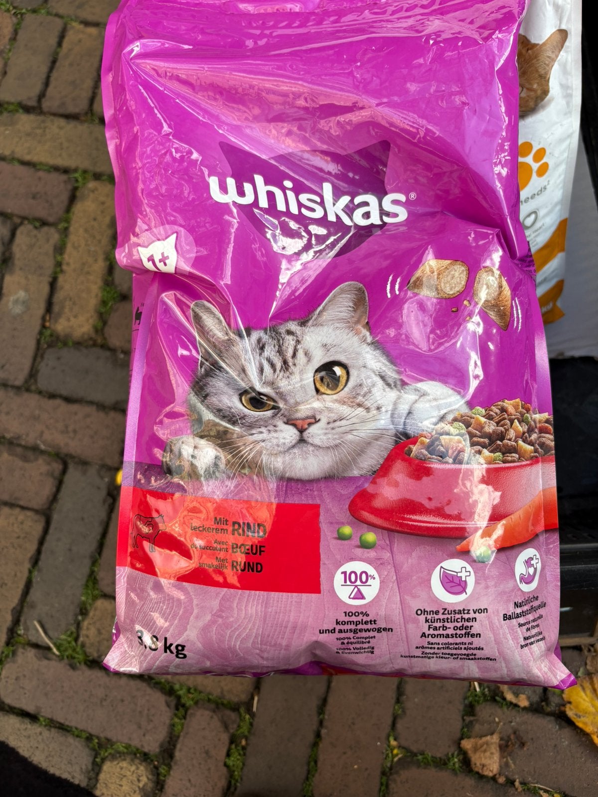 Whiskas kattenvoer, Ophalen, Kat
