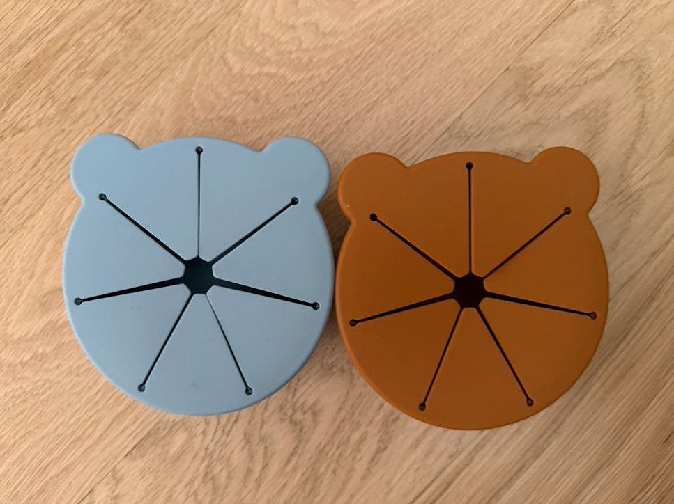 Liewood siliconen snackbakjes (2 stuks), Ophalen of Verzenden, Zo goed als nieuw