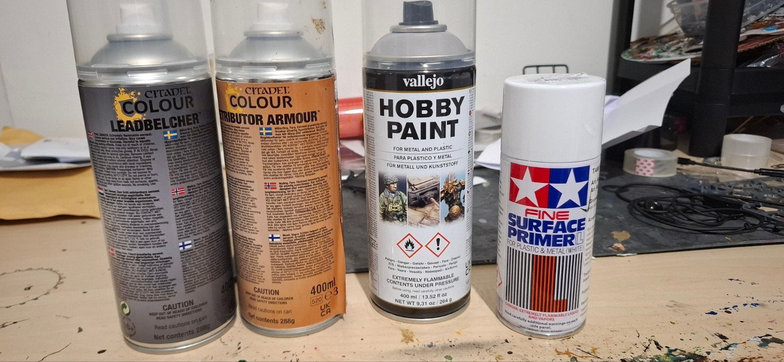 Primers voor warhammer, Ophalen