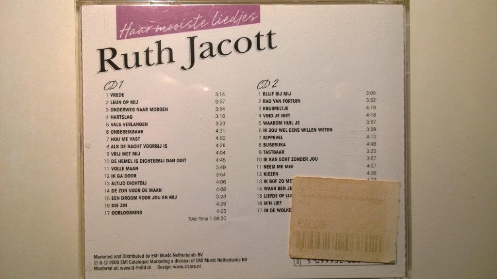 Ruth Jacott - Haar Mooiste Liedjes, Ophalen of Verzenden, Zo goed als nieuw, Pop, Album