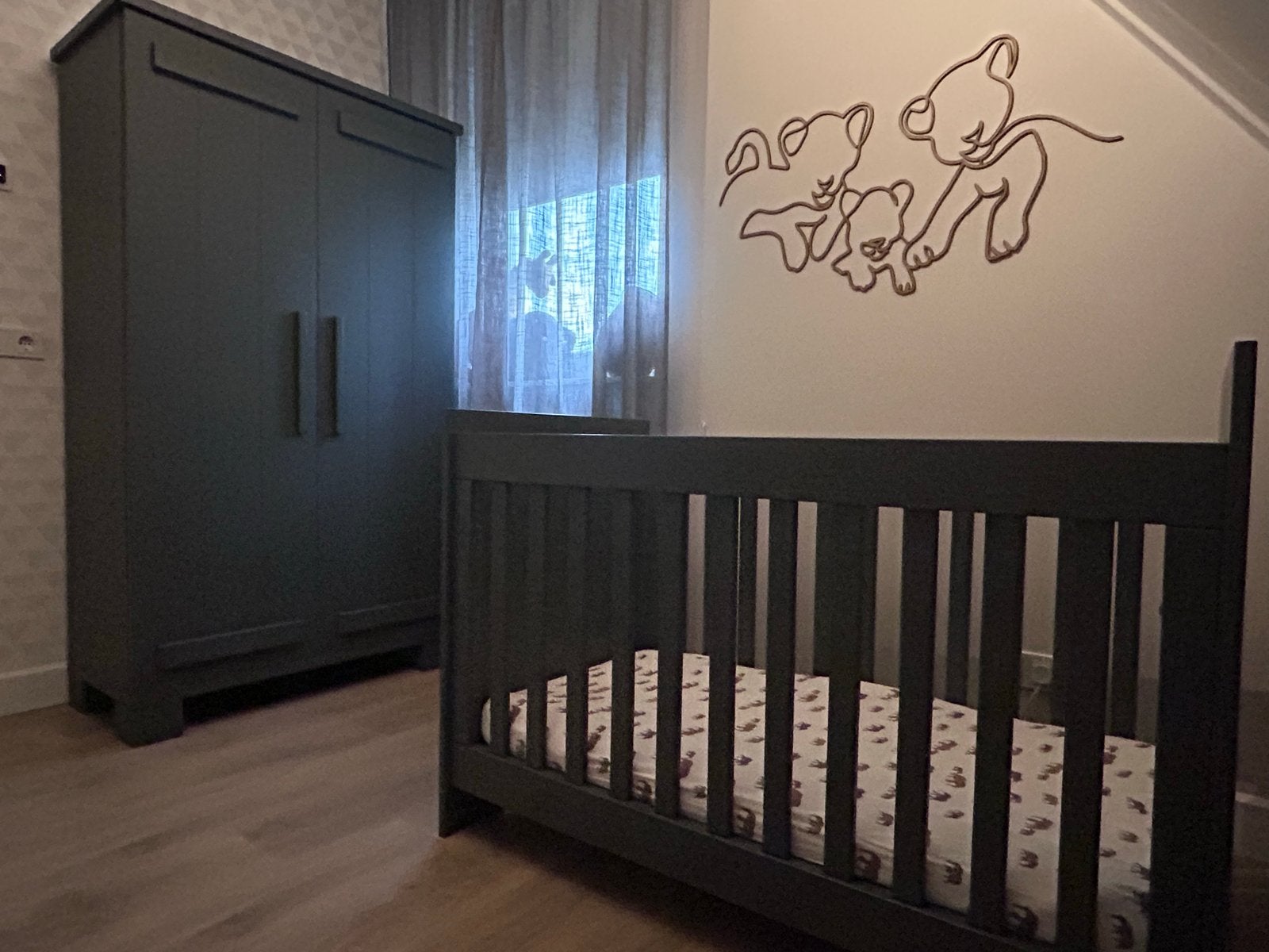 Complete Bopita babykamer: ledikant, kast, commode, plank, Kinderen en Baby's, Kinderkamer | Complete kinderkamers, Ophalen, Gebruikt