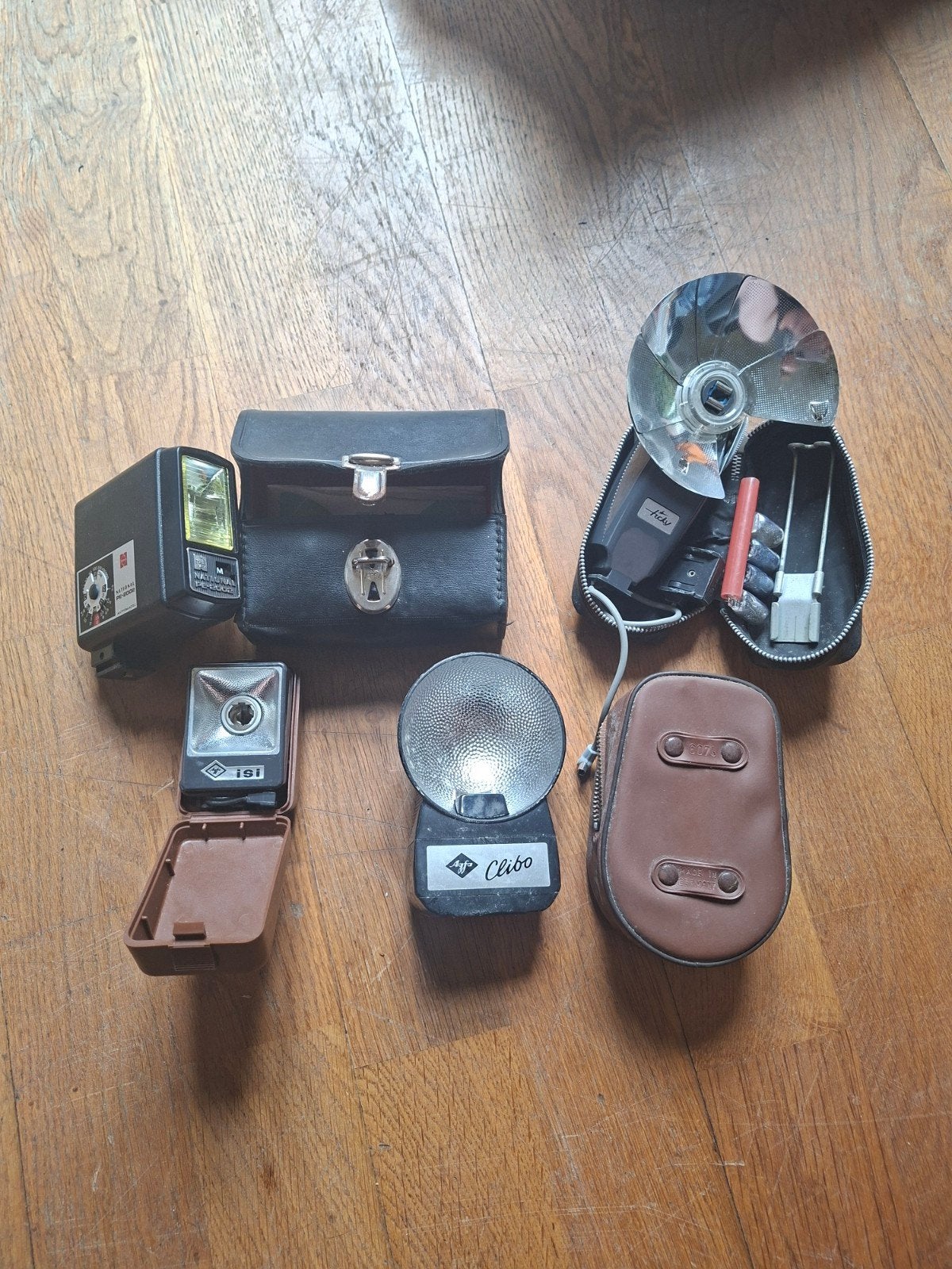 Vintage Flitsers Collectie:, Ophalen, Gebruikt, Voor analoge fotografie, Externe flitser