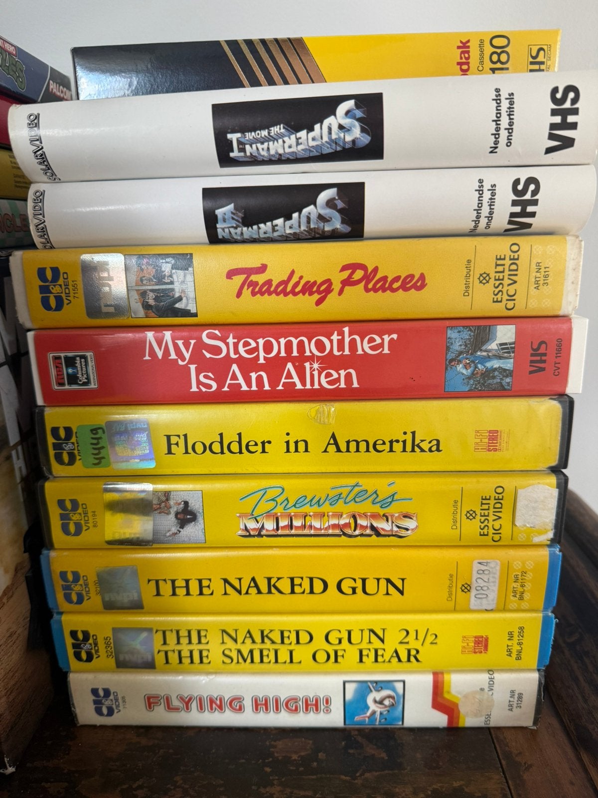 Lot VHS ex 80’s rental film videotheek tapes videobanden, Alle leeftijden, Verzenden, Zo goed als nieuw
