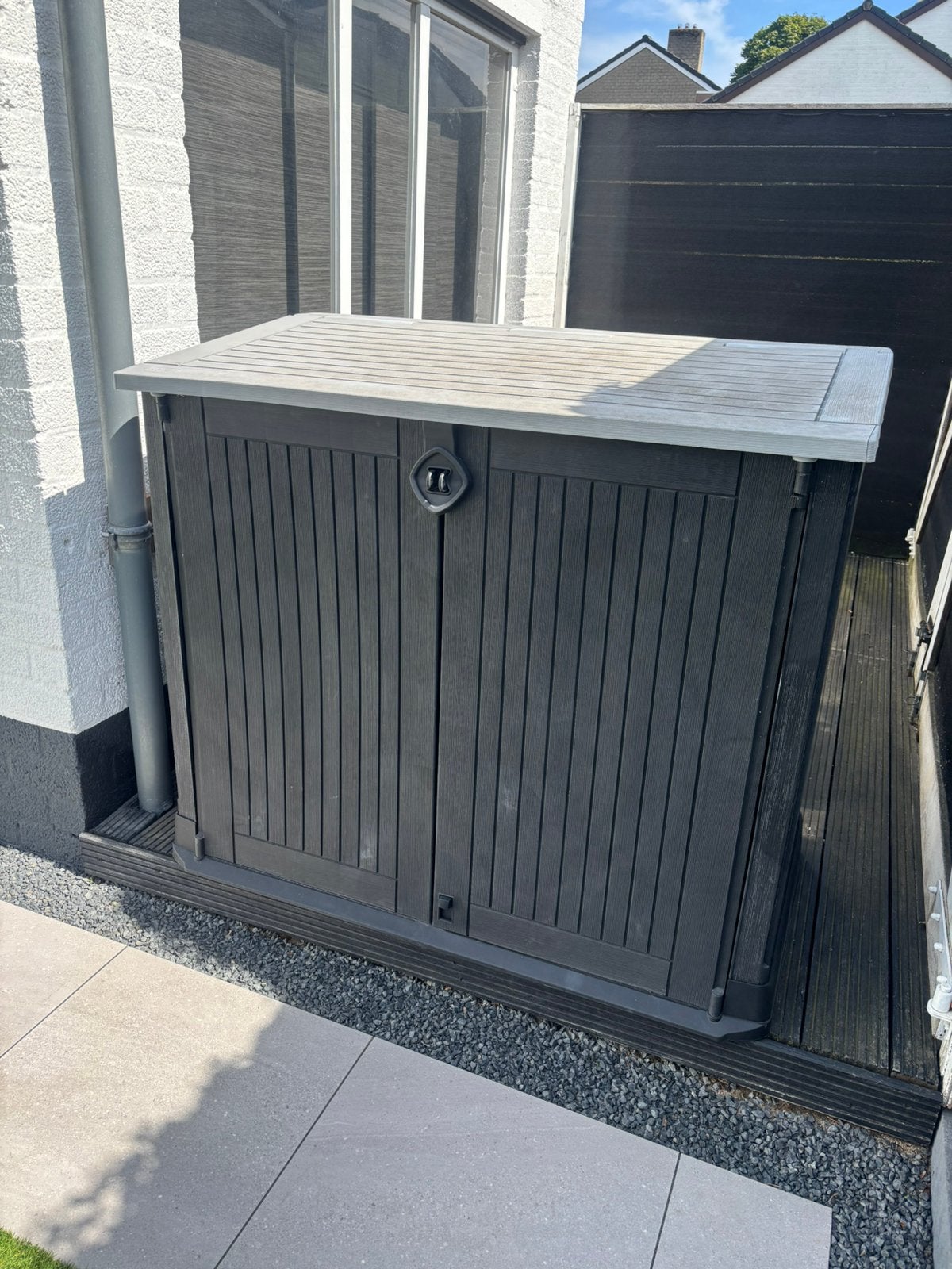 Keter containerkast voor 2 klikos, Tuin en Terras, Ophalen, Gebruikt, Kunststof, Overige typen