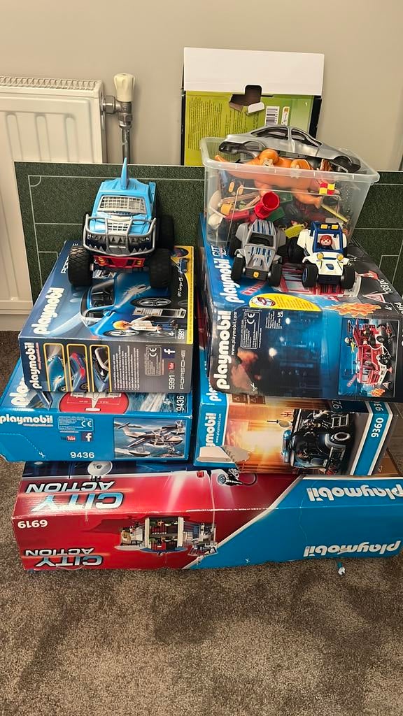 Playmobil City Action politie en brandweer, Kinderen en Baby's, Speelgoed | Playmobil, Ophalen, Gebruikt, Complete set