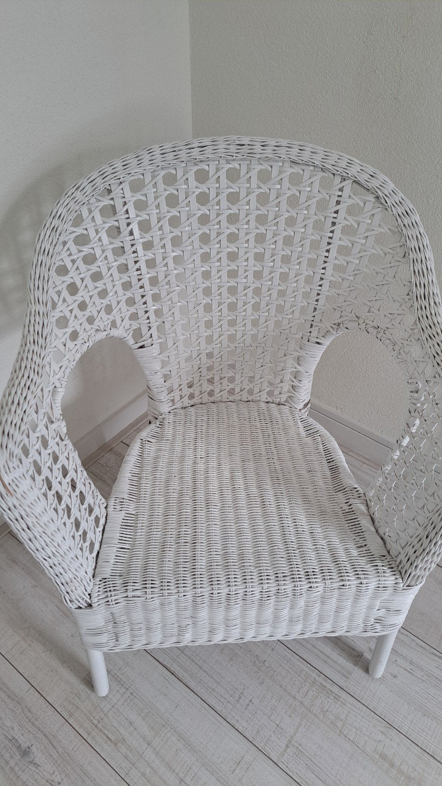 Rotan stoel Ikea, Ophalen, Wit, Riet of Rotan, Eén