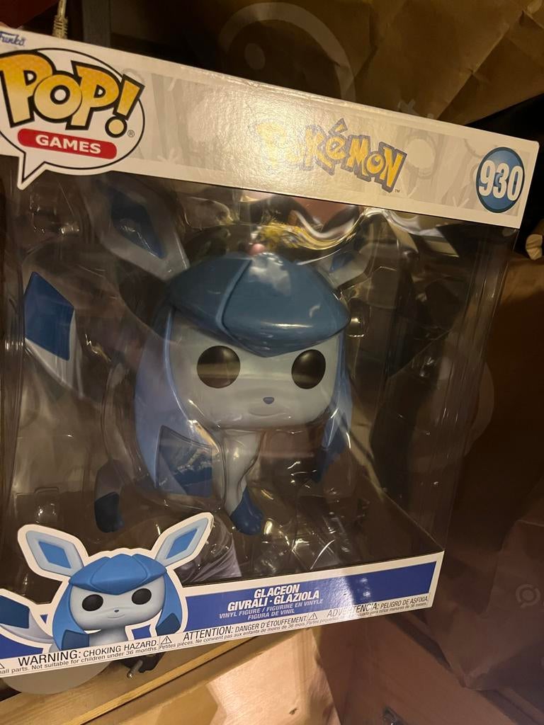 Funko Pop Glaceon 25cm, Ophalen of Verzenden, Zo goed als nieuw, Jongen of Meisje