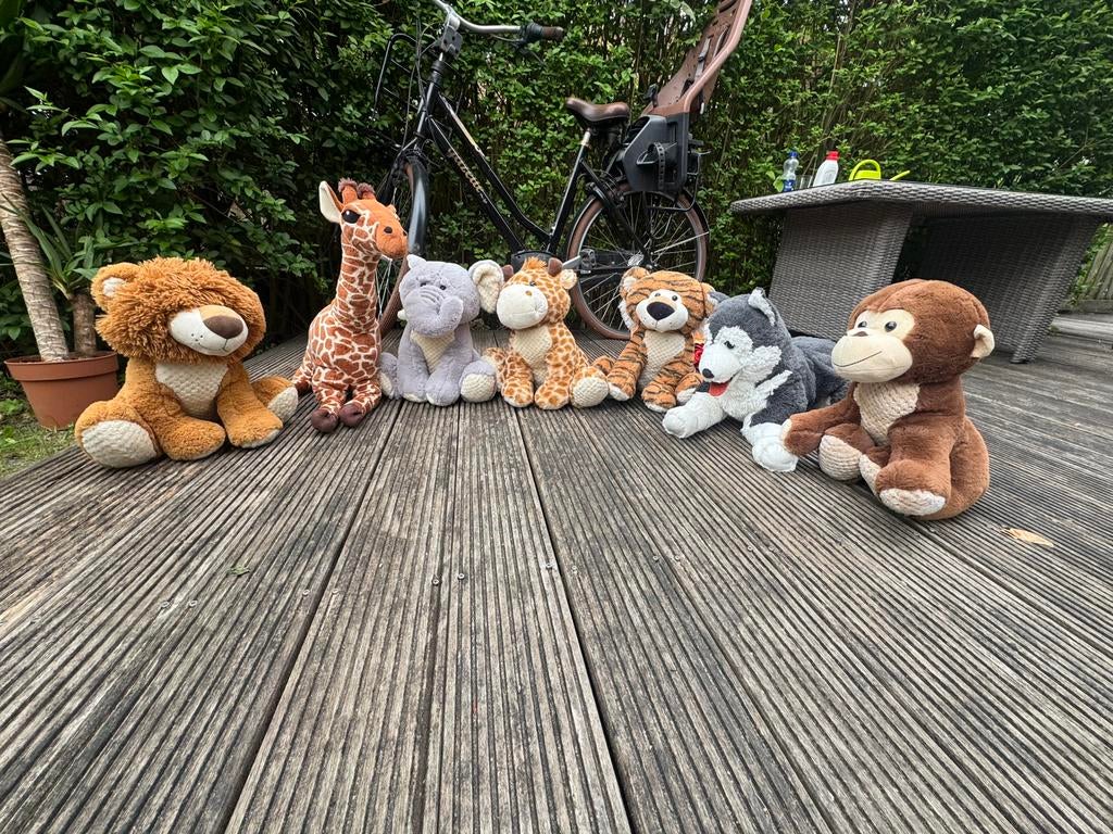 7 dierenknuffels, Ophalen of Verzenden, Zo goed als nieuw, Overige typen