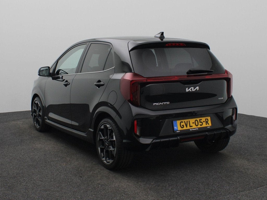 Kia Picanto 1.0 DPI GT-Line | NIEUW MODEL| Schuif/Kanteldak, Auto's, Kia, 12 maanden, Euro 6, 4 stoelen, Zwart