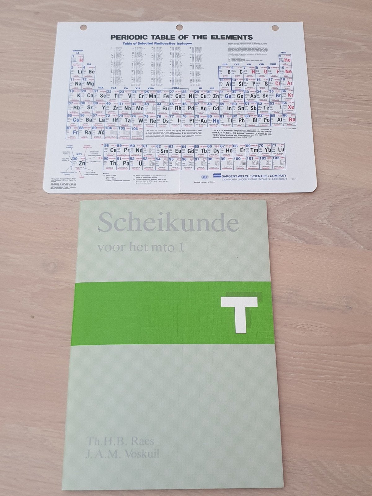 Scheikunde voor het MTO 1 inclusief periodiek systeem, Boeken, Ophalen of Verzenden, Zo goed als nieuw, Th.H.B. Raats, J.A.M. Voskuil