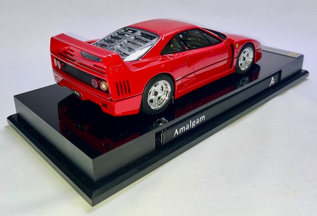 Ferrari F40 Rood 1:18 van Amalgam, Hobby en Vrije tijd, Modelauto's | 1:18, Ophalen of Verzenden, Nieuw, Auto, Overige merken