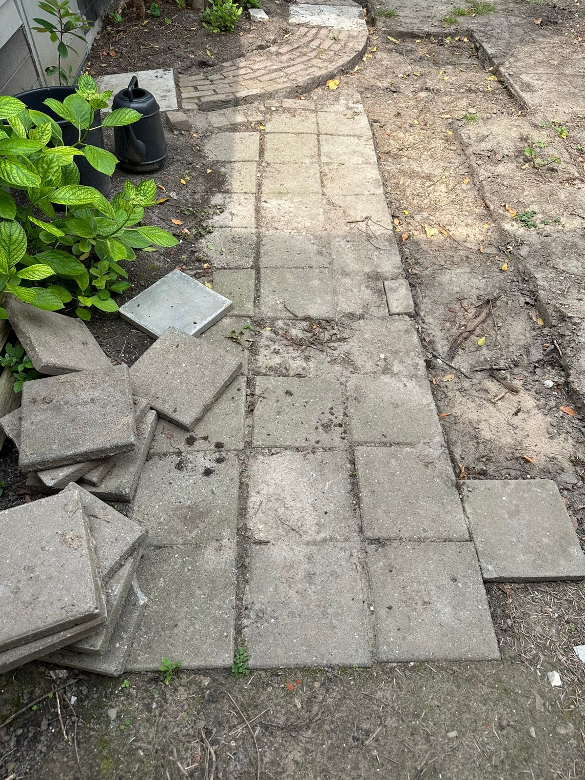 139 tegels 30x30 cm gratis afhalen, Tuin en Terras, Ophalen, Zo goed als nieuw, Beton, Terrastegels