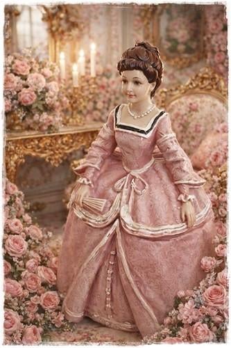 Prachtige Roccoco dame juwelendoos, 25,5 cm. hoog, Antiek en Kunst, Curiosa en Brocante, Ophalen of Verzenden
