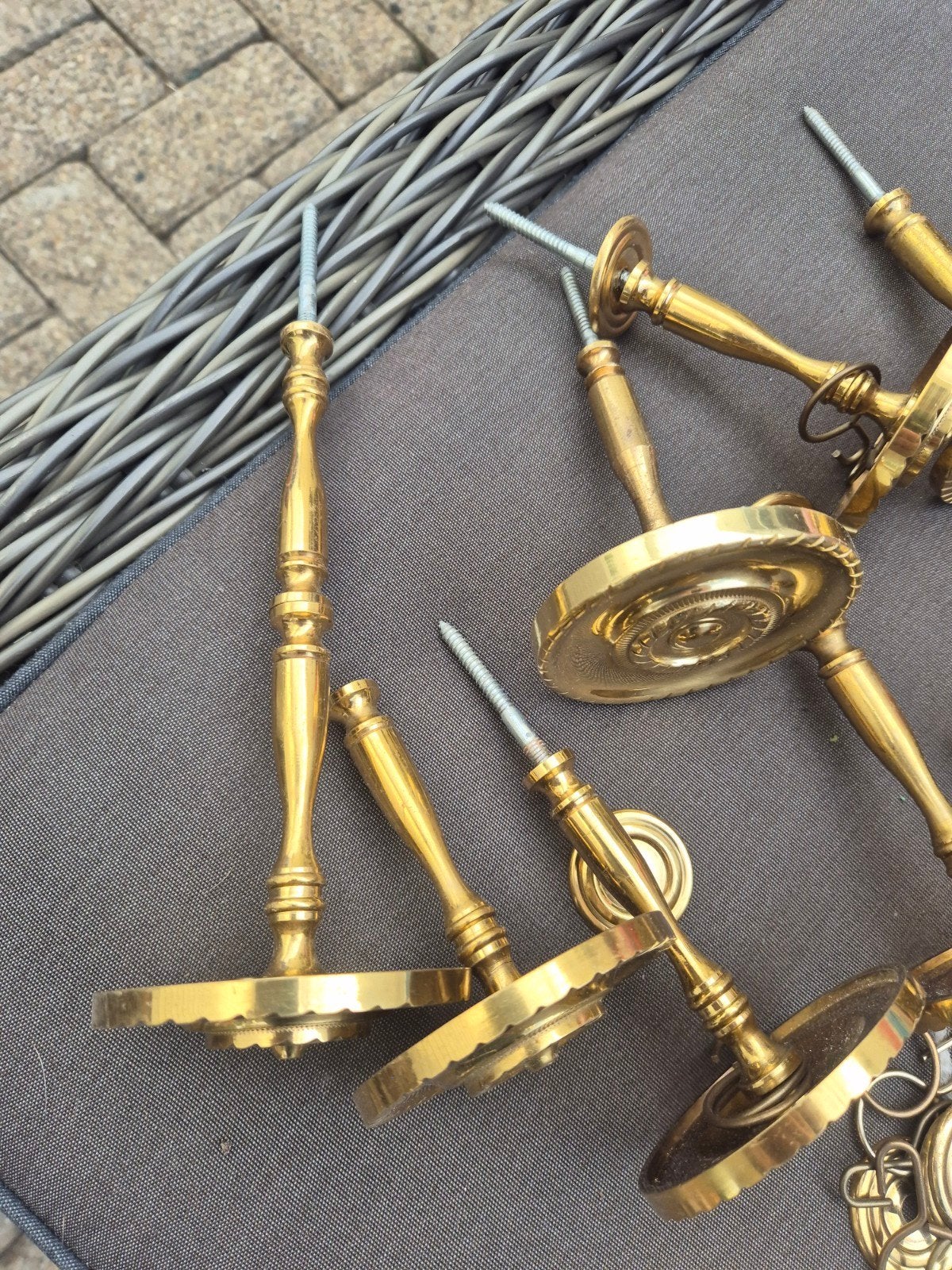 Gouden gordijn opneem houders - set van 10, Ophalen, Gebruikt, Klassiek, Goud