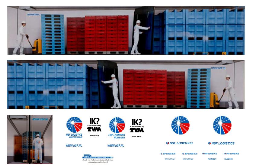 Vrachtauto decal 1:50 HSF Logistics ( emballage uitvoering ), Verzenden, Nieuw, Bus of Vrachtwagen, Overige merken