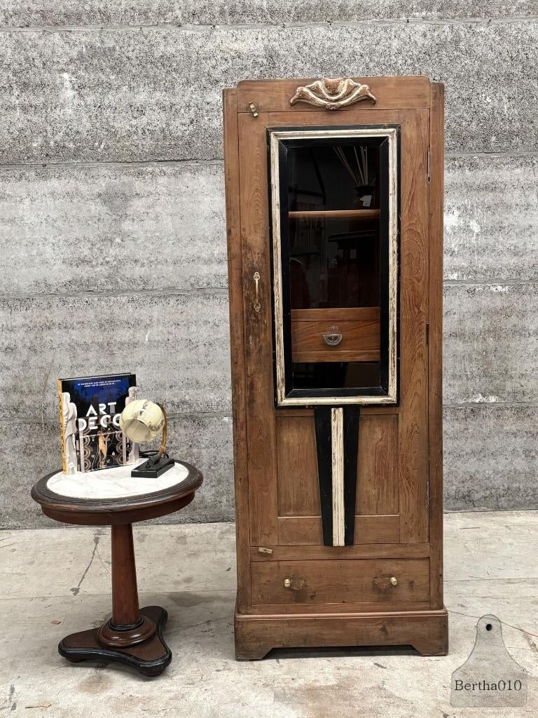 Fenomenale Engelse Art Deco vitrinekast jaren 1920, Ophalen of Verzenden