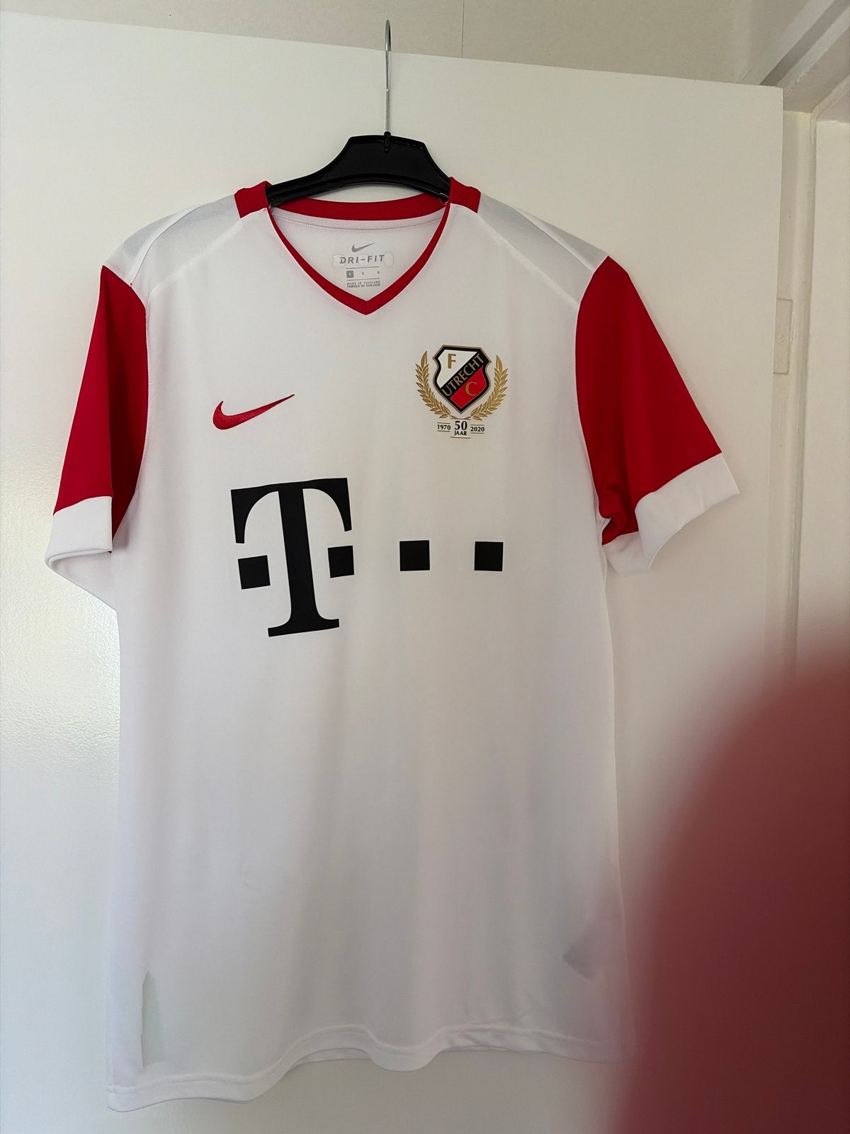 FC Utrecht Thuisshirt 2020 50 Jaar Jubileum Maat L, Maat 52/54 (L), Wit, Ophalen of Verzenden, Zo goed als nieuw
