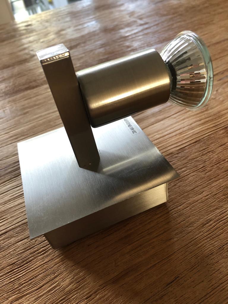Rvs opbouwspotje, Ophalen of Verzenden, Gebruikt, Metaal, Zilver