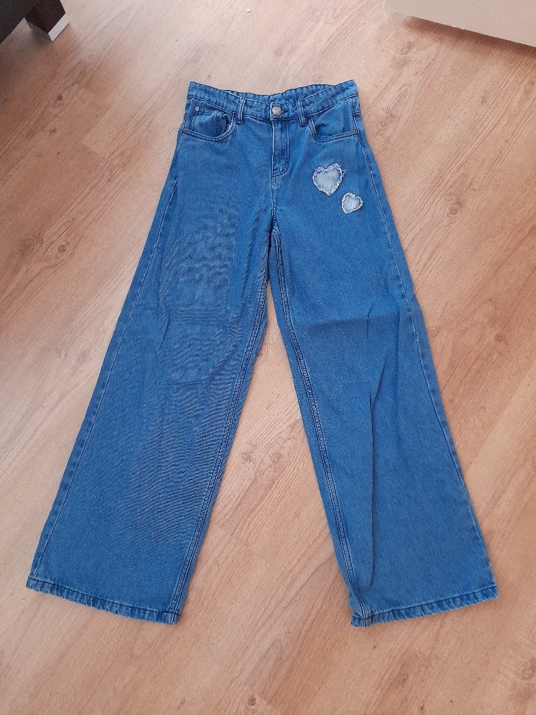 Spijkerbroek 164, Ophalen, Zo goed als nieuw, Meisje, Broek