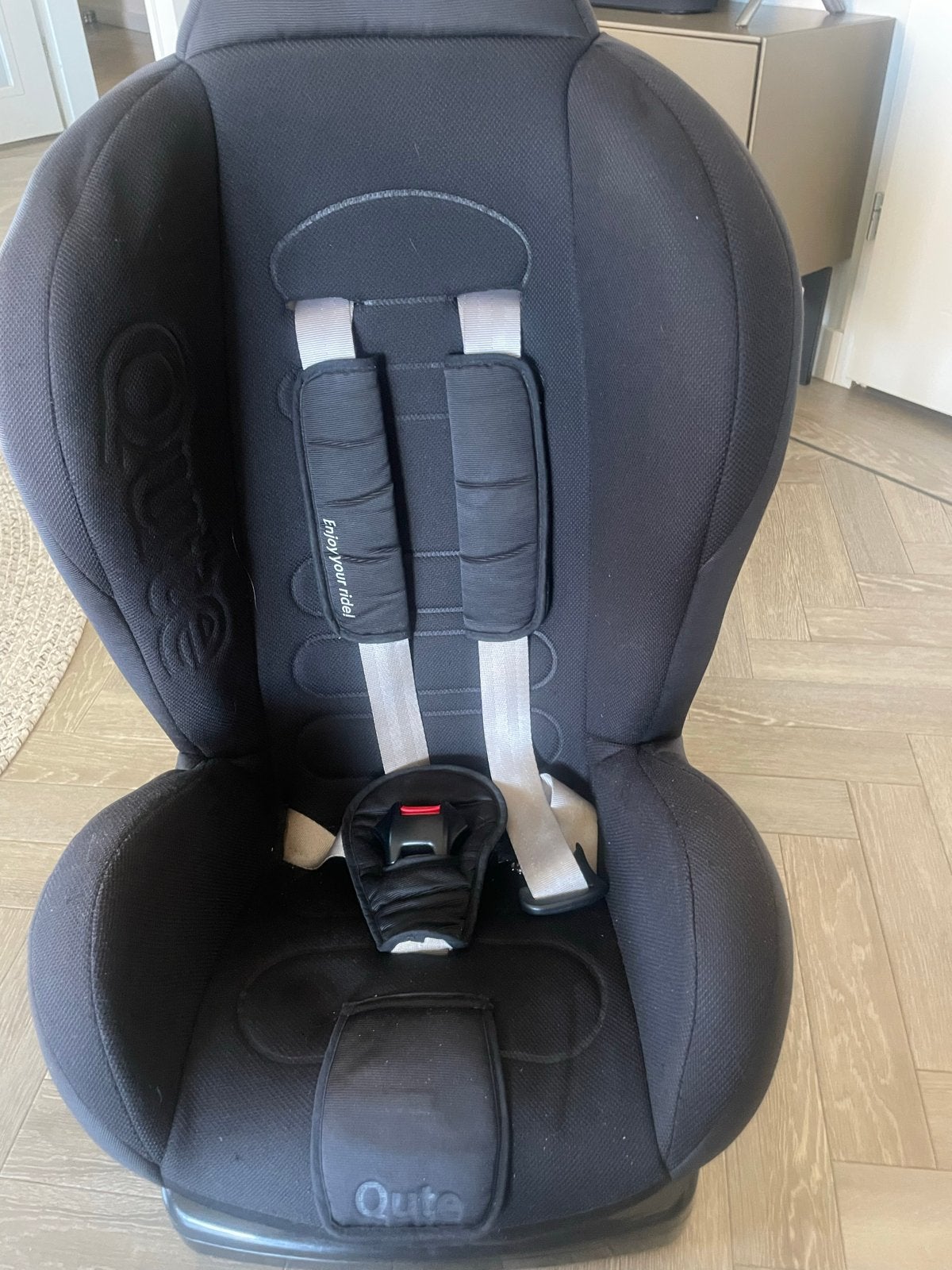 Q-five autostoel 9-18 kg plus  stoelverhoger tot 36kg, 9 t/m 18 kg, Ophalen, Overige merken, Gebruikt