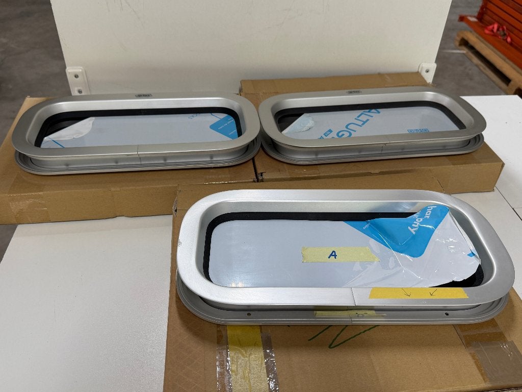 2 x Gebo patrijspoort vast 375 x 175 - NIEUW, Verzenden, Nieuw, Lijn of Blok