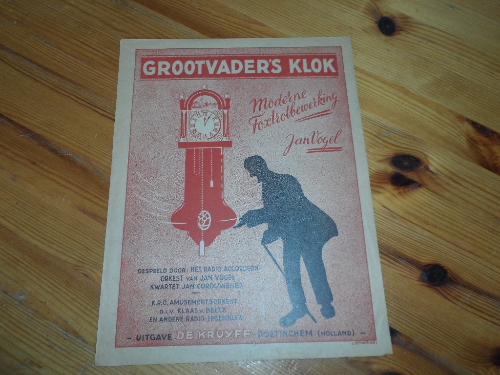 Grootvader's klok - arr. Jan vogel, Gebruikt, Gitaar, Ophalen of Verzenden, Artiest of Componist