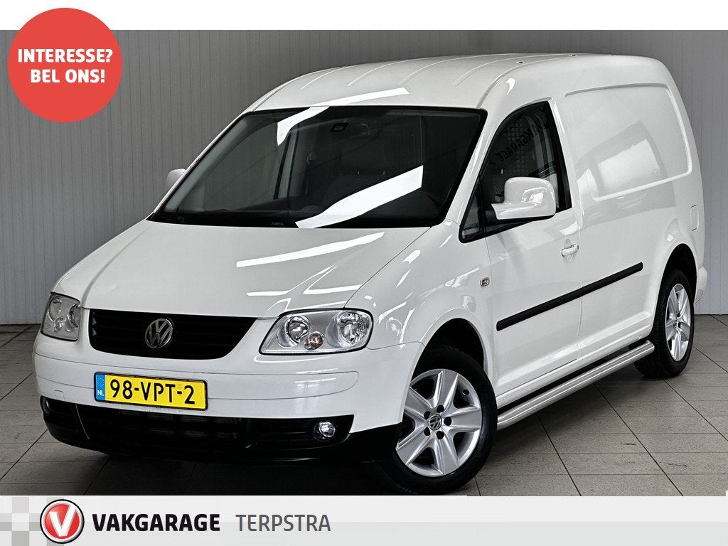 Volkswagen Caddy 2.0 TDI Maxi MARGE!/ 133.000 KM! N,A,P!/ 14, Voorwielaandrijving, Stof, Gebruikt, Zwart