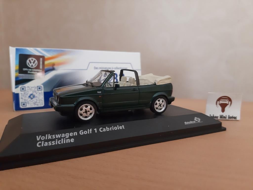 Volkswagen Golf I Cabriolet Classic Line 1992 groen in 1:43, Solido, Auto, Solido, Nieuw