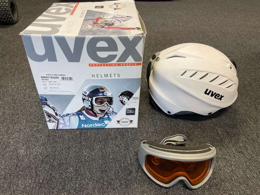 Uvex Skihelm met Ski Bril - Zo goed als nieuw!, Ophalen of Verzenden, Zo goed als nieuw, Skiën, Overige typen