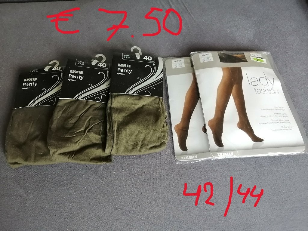 Diverse nieuwe panty's, Ophalen, Nieuw, Zwart, Panty