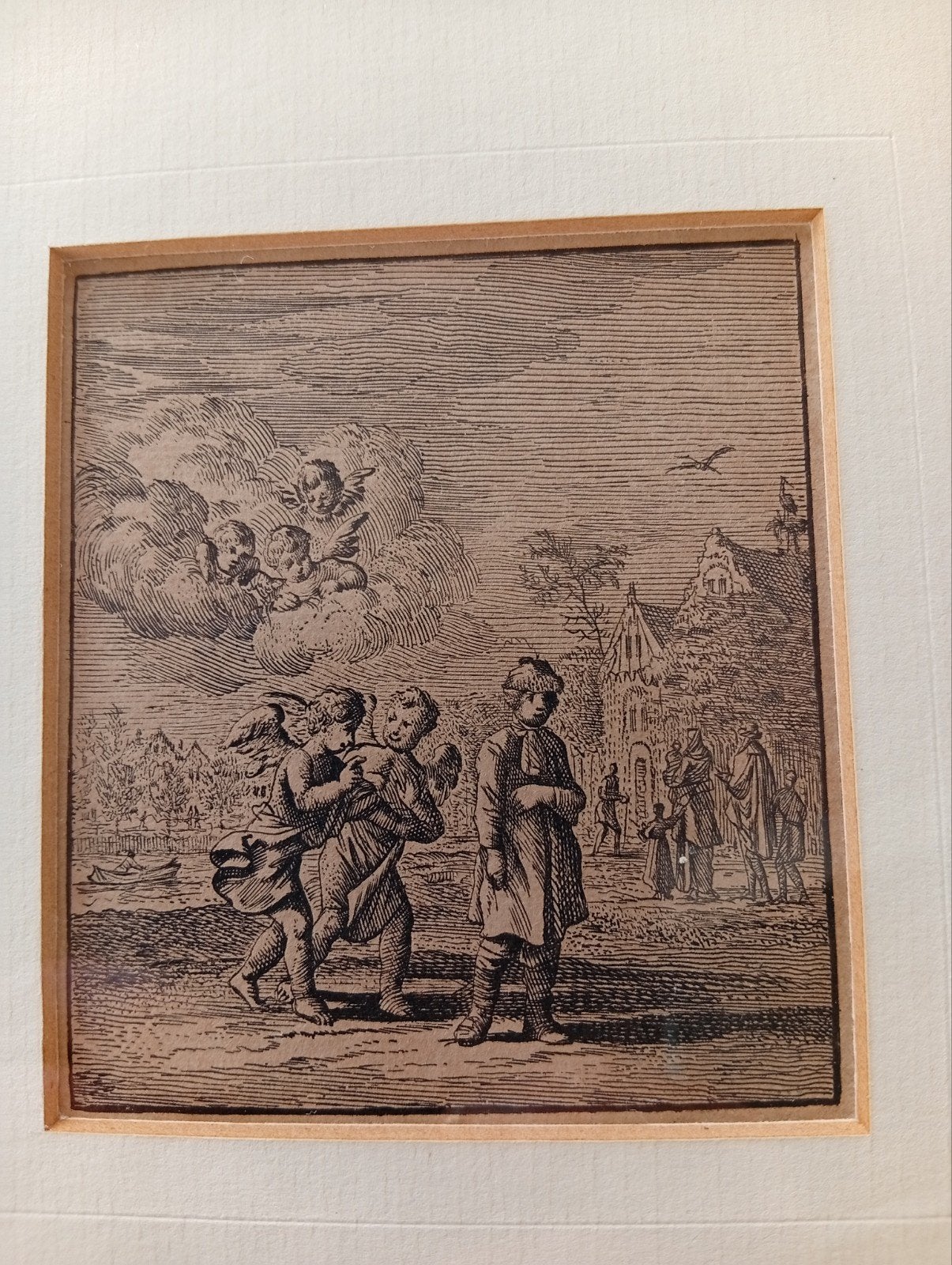 Ets 'Het Kind Moet Gehoorzamen' door Jan Luyken (1649-1712), Antiek en Kunst, Dagelijks leven, Ets, Ingelijst, 1600 - 1699