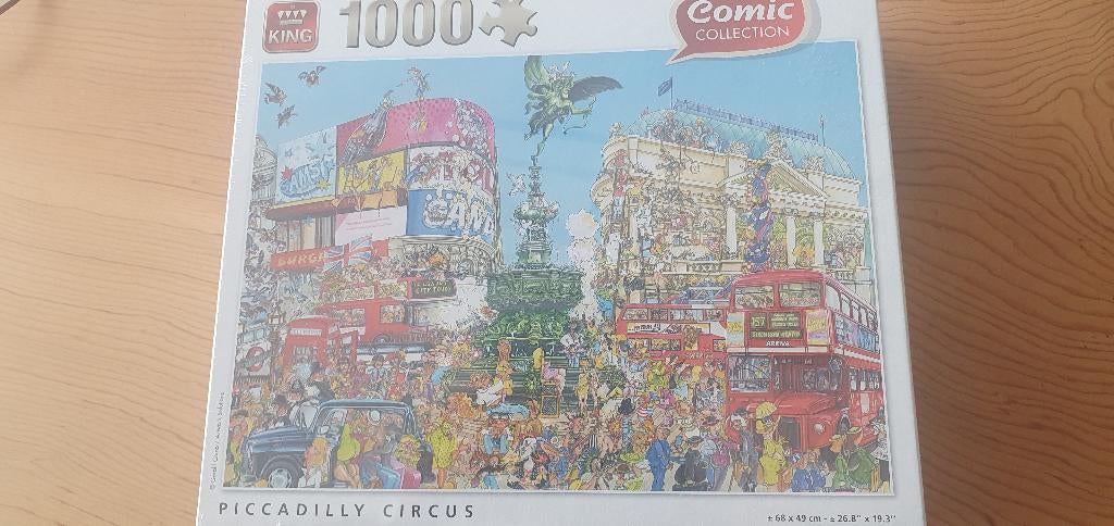 nieuwe comic puzzel1000 piccadilly circus, Ophalen of Verzenden, 500 t/m 1500 stukjes, Nieuw, Legpuzzel