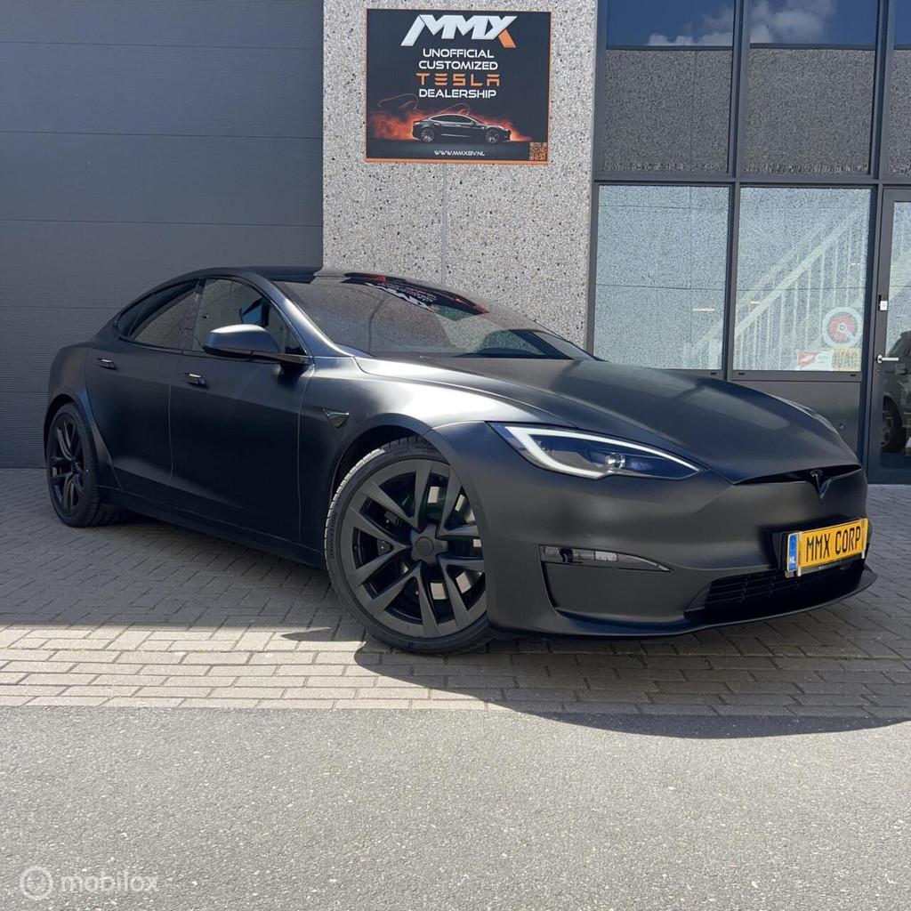 Model S Plaid 2.1s/100 SATIN BLACK IAP CUSTOM STEERING WHEEL, Automaat, 2165 kg, Model S, 600 km