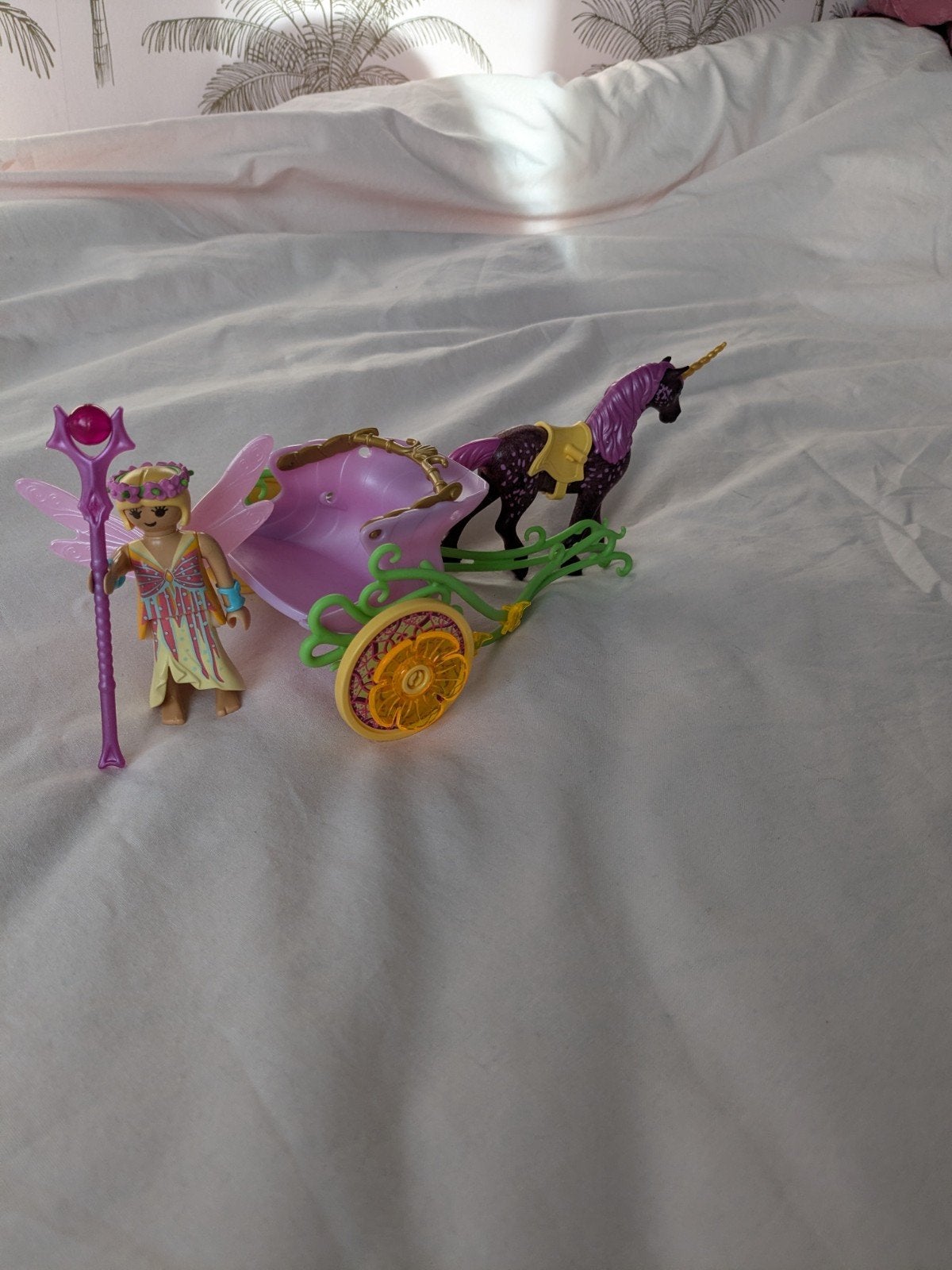 Playmobil bloemenfee met eenhoornkoets, Complete set, Overige typen, Ophalen of Verzenden, Zo goed als nieuw